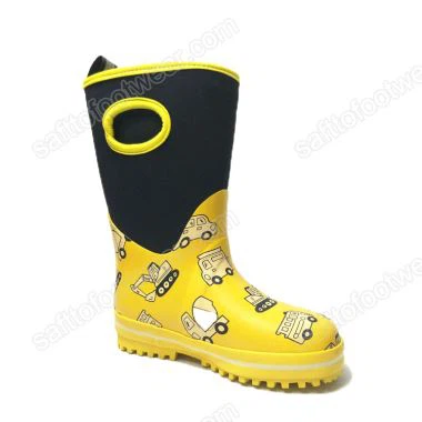 Hafif Nefes Alabilir Çocuk Kauçuk Yağmur Botları
